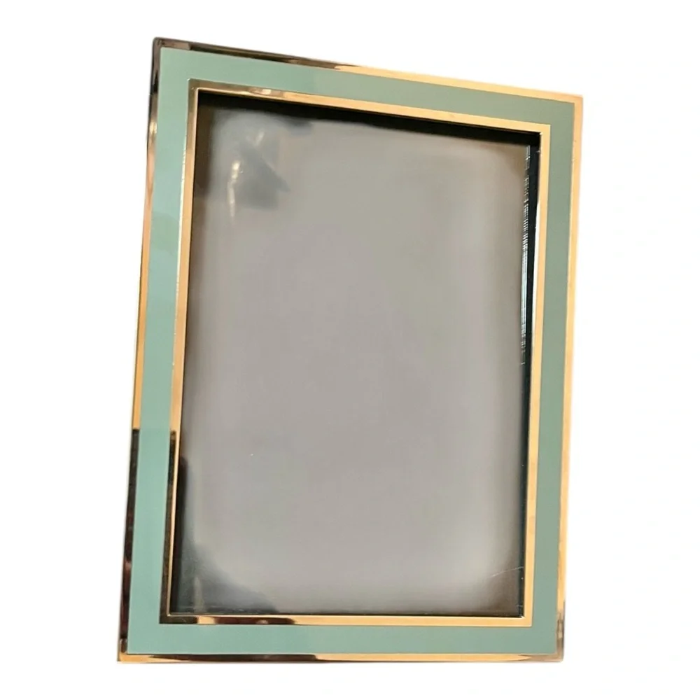 Restoration Hardware Silver Sage Greenwich 5x7 photo Frame Minimalist sleek gift